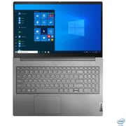 Lenovo Thinkbook (2020) Laptop - 11th Gen / Intel Core i3-1115G4 / 15.6inch FHD / 256GB SSD / 4GB RAM / Shared Intel UHD Graphics / FreeDOS / English & Arabic Keyboard / Mineral Grey / Middle East Version - [20VE0080UE]