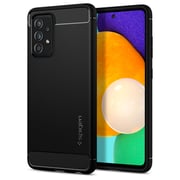 Spigen Rugged Armor designed for Samsung Galaxy A52s / Galaxy A52 5G / Galaxy A52 case cover - Matte Black