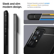 Spigen Rugged Armor designed for Samsung Galaxy A52s / Galaxy A52 5G / Galaxy A52 case cover - Matte Black