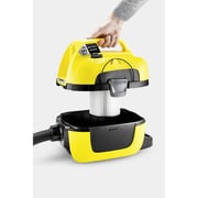 Karcher Compact Multi Purpose Battery Vacuum Cleaner Yellow/Black WD 1