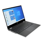 HP Pavilion x360 2 in 1 Laptop - 11th Gen Core i5 2.4GHz 8GB 512GB Shared Win10Home 14inch FHD Silver English/Arabic Keyboard (2021) Middle East Version