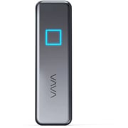 VAVA 512 جيجا بايت خارجي SSD مع مؤشر LED مقاوم للصدمات مع تشفير بصمات الأصابع 40 ميجا بايت / ثانية سرعة نقل لجميع الأجهزة - رمادي / أسود