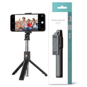 K07 Integrated Tripod BT 4.0 Wireless Selfie Stick for Smart Phone - BLACK