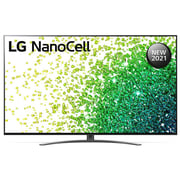 إل جي  NanoCell TV 55  بوصة  NANO86  سلسلة السينما تصميم الشاشة  4K  سينما  HDR webOS  الذكية مع  ThinQ  الذكاء الاصطناعي التعتيم المحلية