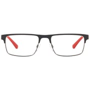 Emporio Armani EA 1075 3109 53mm Matte Black Red Metal Men's Rectangular Eyeglass Frame