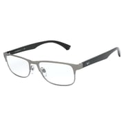 Emporio Armani EA 1083 3001 53mm Matte Black Full-rim Metal Men's Rectangular Eyeglass Frame
