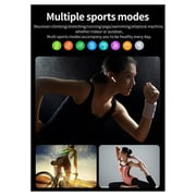 H600 Smart Watch Series 6 Full Screen Dial Call Password Protection Music Play Men Women - BLACK