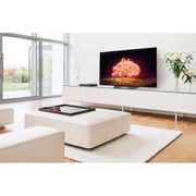 تلفزيون LG OLED ذكي 65 بوصة من سلسلة B1 بدقة عرض 4k سينمائي مزود بتقنية webOS الذكية وتطبيق المساعد المنزلي الذكي ThinQ