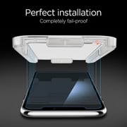 Spigen iPhone XS Max GLAStR EZ FIT HD Tempered Glass Screen Protector with easy install tray - Case Friendly