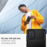 Spigen Rugged Armor designed for Samsung Galaxy A71 case/cover - Matte Black