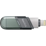 سانديسك  iXpand  فلاش محرك مع البرق  USB 3.1 128GB  رمادي  /  الأخضر  SDIX90N-128G-GN6NE