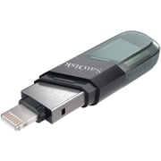 سانديسك  iXpand  فلاش محرك مع البرق  USB 3.1 128GB  رمادي  /  الأخضر  SDIX90N-128G-GN6NE