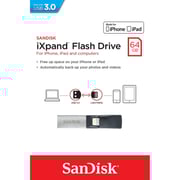 SanDisk IXpand Flash Drive 64GB USB flash drive SDIX30N-064G-GN6NN