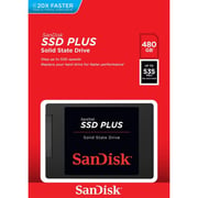 Sandisk SSD Plus Drive 480GB Black SDSSDA480GG26