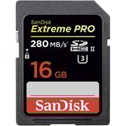 Sandisk Extreme Pro 16 GB Class 10 UHS-II U3 SDHC Card - SDSDXPB-016G-G46
