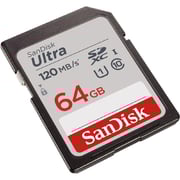 Sandisk Ultra SDXC Memory Card 64GB Grey SDSDUN4064GGN6IN