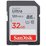 Sandisk Ultra UHS-I SDHC Memory Card 32GB Black SDSDUN4032GGN6IN