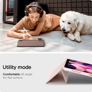 Spigen Ultra Hybrid Pro designed for iPad Air 5 case cover (2022) 10.9 inch 5th Generation and iPad Air 4th Generation case (2020) with Pencil Holder - Rose Gold