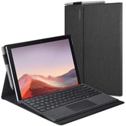 Spigen Stand Folio designed for Microsoft Surface Pro 7 PLUS case/Surface Pro 7 / Surface Pro 6 cover (2021/2019/2018) - Charcoal Gray