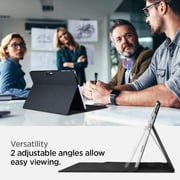 Spigen Stand Folio designed for Microsoft Surface Pro 7 PLUS case/Surface Pro 7 / Surface Pro 6 cover (2021/2019/2018) - Charcoal Gray
