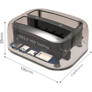 Haysenser Dual Multi-Function Hdd Docking Station 3.5/ 2.5 Inch Hdd Supports With Widows/Linux/ Mac Os