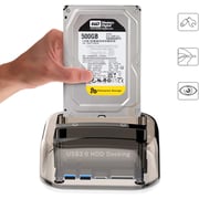 Haysenser Dual Multi-Function Hdd Docking Station 3.5/ 2.5 Inch Hdd Supports With Widows/Linux/ Mac Os