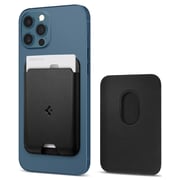 Spigen Valentinus (MagFit) Magnetic Wallet Card Holder 2-Cards designed for MagSafe Compatible with iPhone 14,13,12 Models - Black
