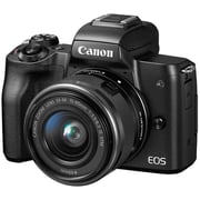 Canon EOS M50 Mark II Mirrorless Digital Camera Black With EF-M15-45 IS STM Lens