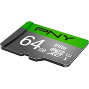 PNY Elite Class 10 U1 Micro SD 64 GB Card SDUX64U185GWGE