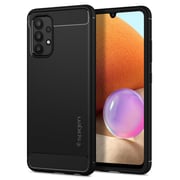 Spigen Rugged Armor designed for Samsung Galaxy A32 case cover (6.4 inch - 4G LTE model only) - Matte Black