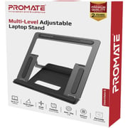 Promate Multi Level Adjustable Laptop Stand Silver