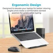 Promate Multi Level Adjustable Laptop Stand Grey