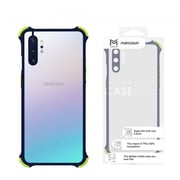 Margoun Anti-Drop Bumper Case Cover for Samsung Galaxy Note 10 Plus - Clear/Dark Blue