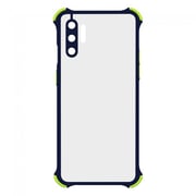 Margoun Anti-Drop Bumper Case Cover for Samsung Galaxy Note 10 Plus - Clear/Dark Blue
