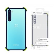 Margoun Anti-Drop Bumper Case Cover for OnePlus Nord - Clear/Dark Blue