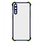 Margoun Anti-Drop Bumper Case Cover for OnePlus Nord - Clear/Dark Blue