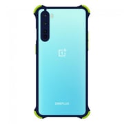 Margoun Anti-Drop Bumper Case Cover for OnePlus Nord - Clear/Dark Blue