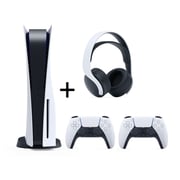 Sony PlayStation 5 Console + PS5 PULSE 3D wireless headset + PS5 DualSense Wireless Controller