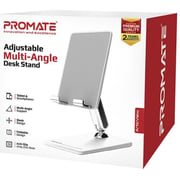 Promate Adustable Multi Angle Desk Stand White