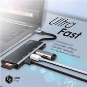 Promate LINKHUB-C2 6 In 1 USB Hub
