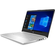 لابتوب إتش بي 14 DQ2038MS بمعالج كور i3-1115G4 و1.7 جيجاهرتز الجيل الحادي عشر بذاكرة رام 8 جيجابايت وسعة تخزين 256 جيجابايت ومحرك أقراص صلبة SSD ويندوز 10 ومقاس شاشة 14 بوصة فائقة الوضوح فضي