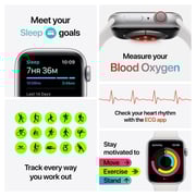 Apple Watch Series 6 GPS+Cellular 44mm Gold Stainless Steel Case with Deep Navy Sport Band - Middle East Version