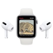 Apple Watch Series 6 GPS+Cellular 44mm Gold Stainless Steel Case with Deep Navy Sport Band - Middle East Version