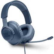 JBL QUANTUM100BLU Wired Over Ear Headphones Blue