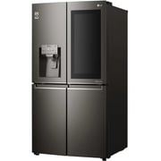 LG Side by Side Refrigerator InstaView Door-in-Door Black Stainless Steel Hygiene FRESH+ ThinQ 870 Litres GR-X39FMKHL