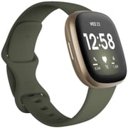 Fitbit FB511GLOL Versa 3 Smartwatch Soft Gold Aluminum/Olive