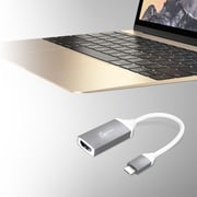 محول بمنفذ USB-C إلى منفذ HDMI 4K من جيه 5 كريات لون أبيض/أسود