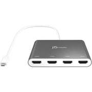 J5Create USB-C to 4-Port HDMI Multi-Monitor Adapter Silver