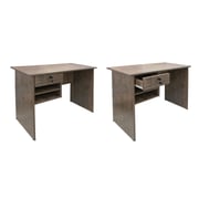 Mahmayi MP1-9045 Solama Office Desk with Paper Rack (Brown)