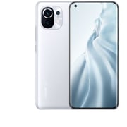 هاتف مي 11 من شاومى ثنائي الشريحة بذاكرة 256 جيجابايت ويدعم شبكة 5G لون أبيض سحابي